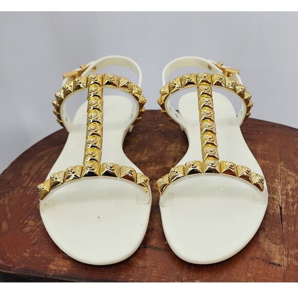 Stuart Weitzman Jelrose Studded Jelly Slingbacks - Size 5‎ - Picture 5 of 11